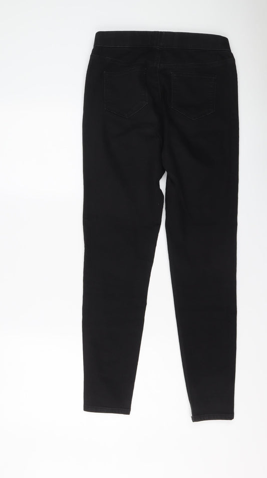 365 Denim Womens Black Cotton Jegging Jeans Size 10 L27 in Regular