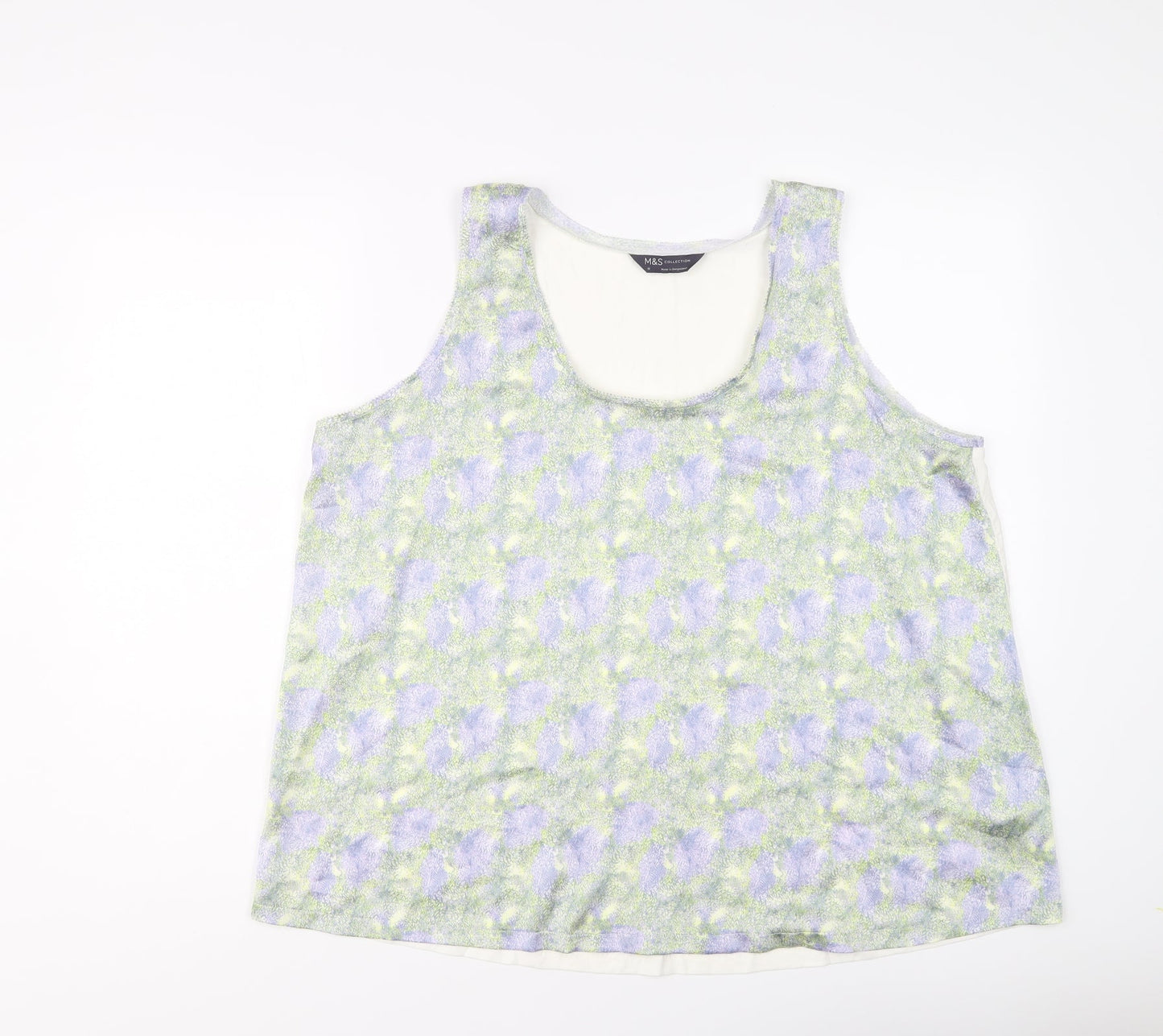 Womens UK Size 16 Marks and Spencer Multicoloured Basic Tank