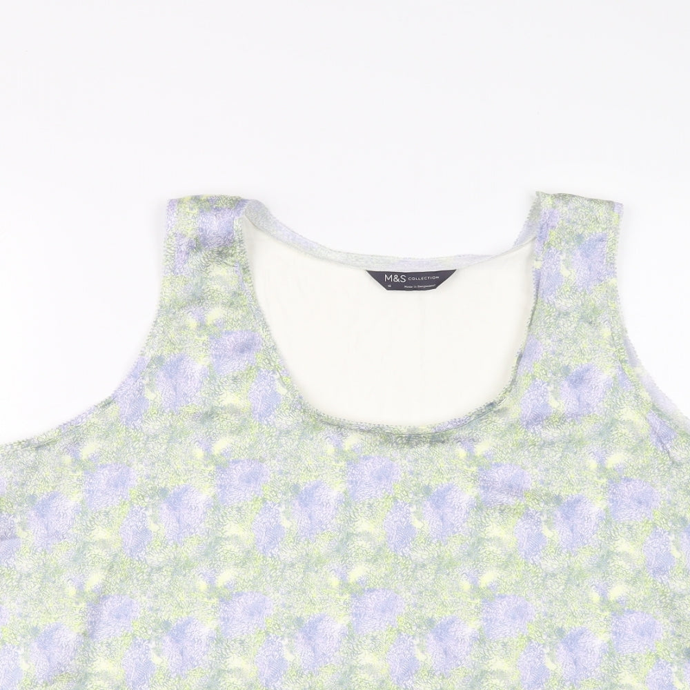 Womens UK Size 16 Marks and Spencer Multicoloured Basic Tank