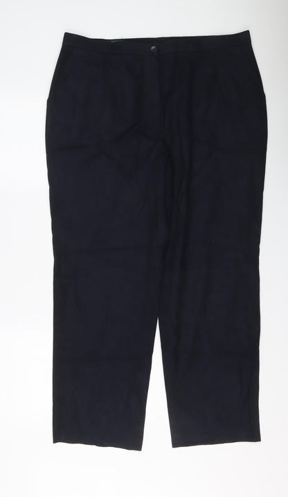 Womens UK Size 20 Basler Regular Fit  Blue Trousers