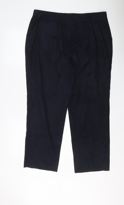 Womens UK Size 20 Basler Regular Fit  Blue Trousers