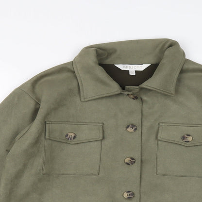 Apricot Womens Green Jacket Size 10 Button
