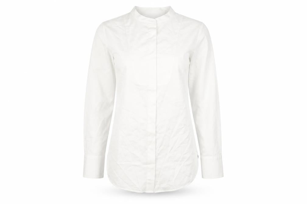 Womens UK Size 10 Marks and Spencer Ivory Basic Button-Up