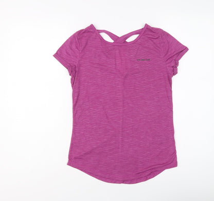 Womens UK Size 8 LA Gear Purple Basic T-Shirt