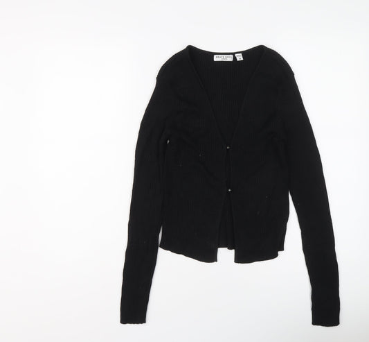 Womens UK Size M Brave Soul Black Cardigan Jumper