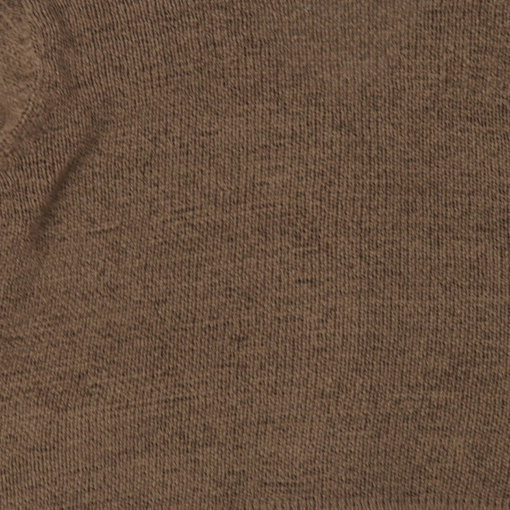 Womens UK Size 2XL Touch Brown Cardigan Jumper