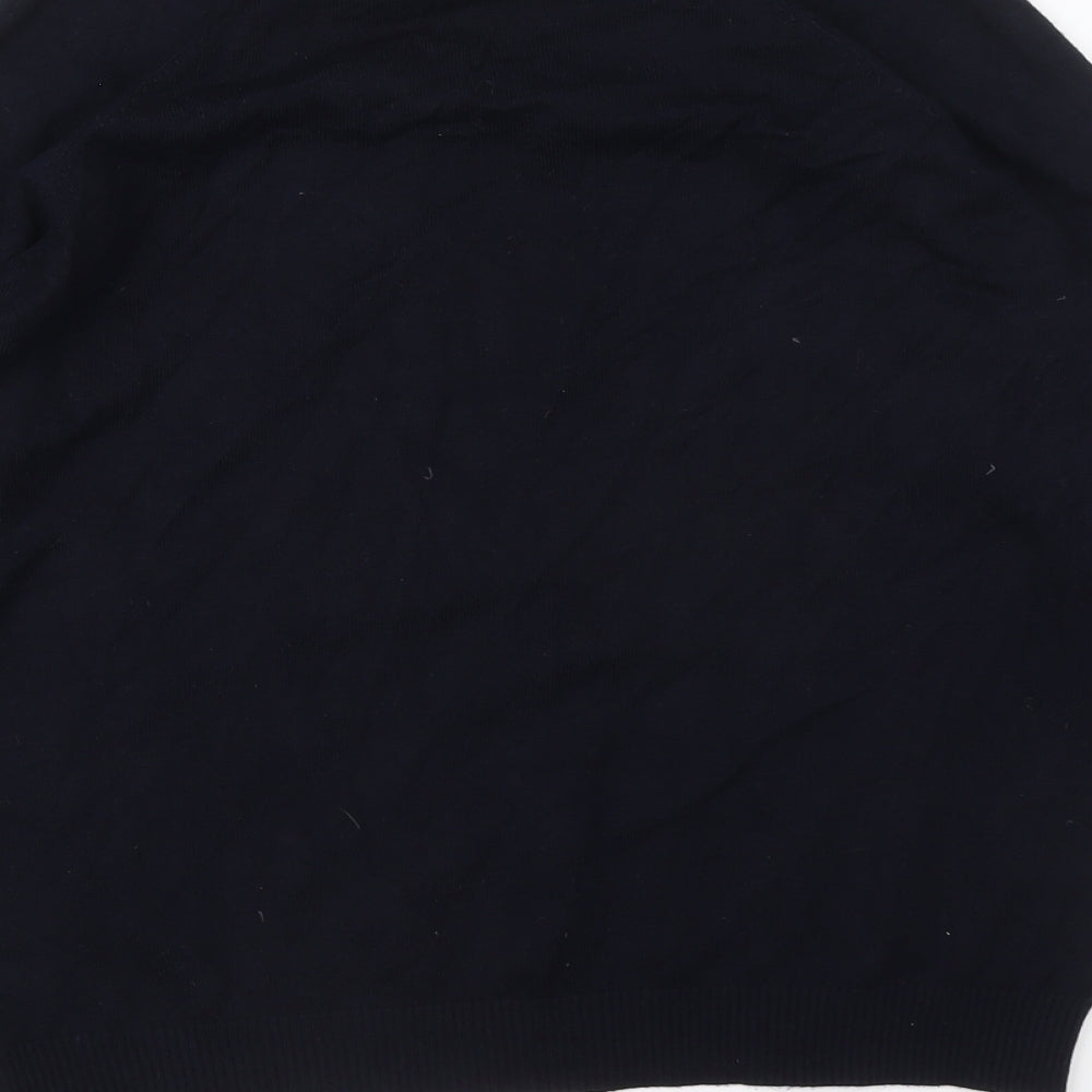 Sfera Casual Womens Blue Round Neck Viscose Pullover Jumper Size L