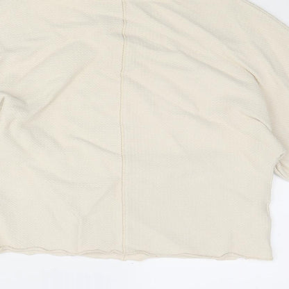 Country Road Womens Beige Viscose Basic T-Shirt Size 2XS Round Neck