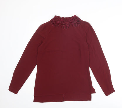 Womens UK Size 6 Warehouse Red Basic Blouse