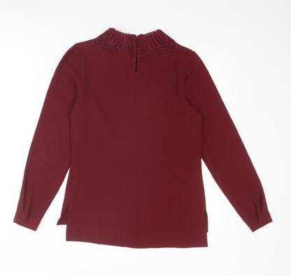 Womens UK Size 6 Warehouse Red Basic Blouse