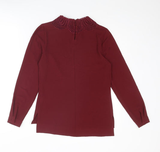 Womens UK Size 6 Warehouse Red Basic Blouse