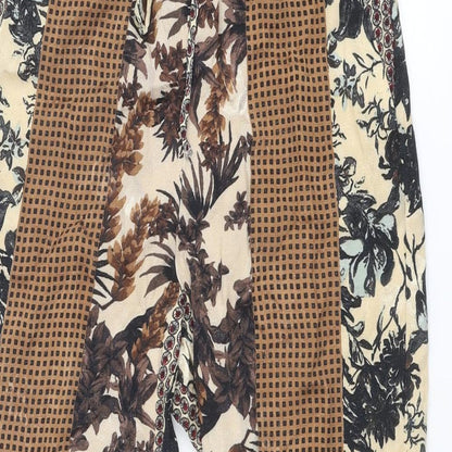 Womens UK Size XS Zara Regular Fit  Multicoloured Trousers