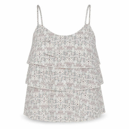 Oasis Womens Multicoloured Geometric Polyester Basic Tank Size 12 Round Neck