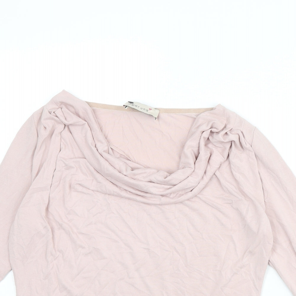 Womens UK Size 8 Per Una Pink Basic T-Shirt
