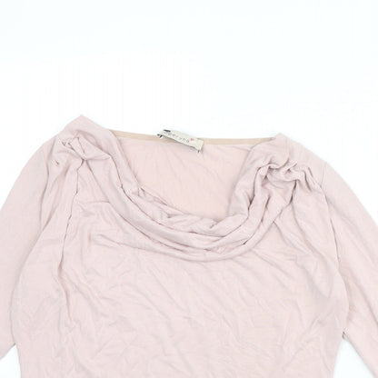 Womens UK Size 8 Per Una Pink Basic T-Shirt