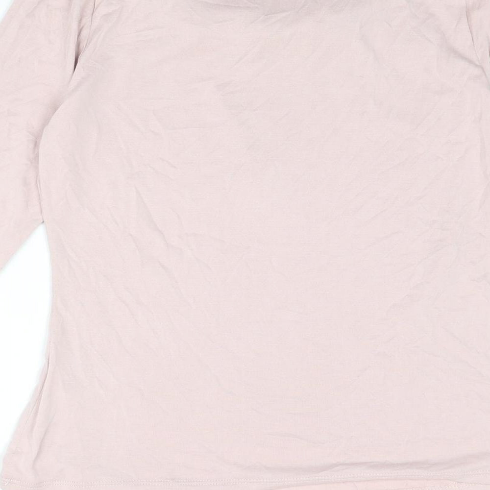 Womens UK Size 8 Per Una Pink Basic T-Shirt