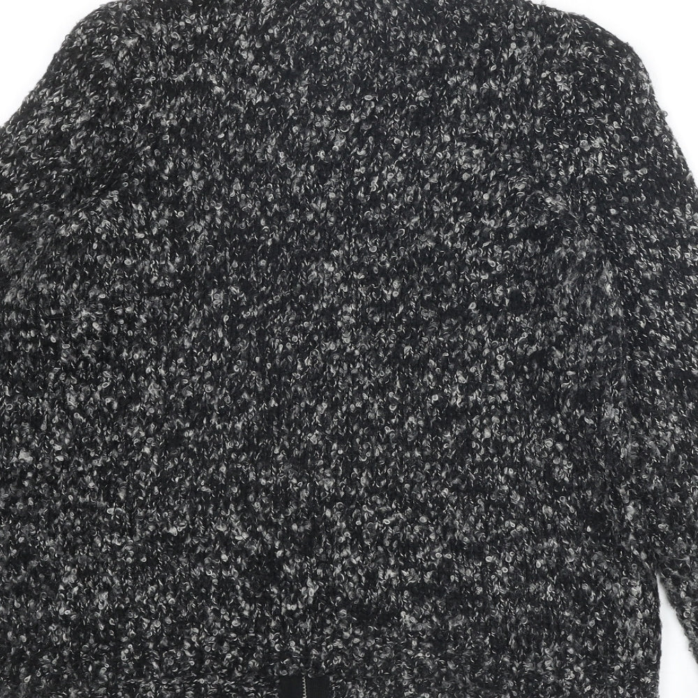 Womens UK Size 12 Marks and Spencer Black Full Zip Jumper