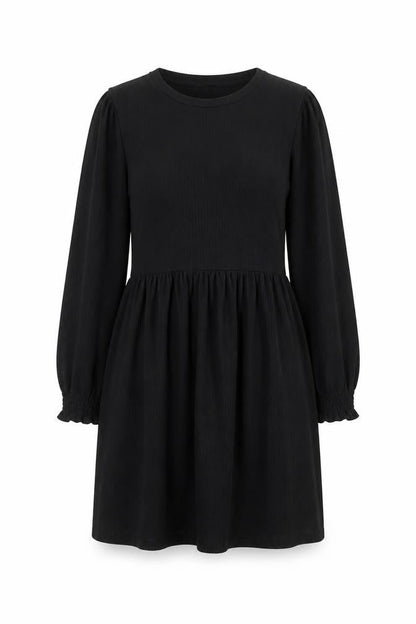 New Look Womens Black Polyester A-Line Size 10 Round Neck Pullover