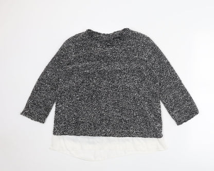 Womens UK Size 14 Dorothy Perkins Grey Pullover Jumper
