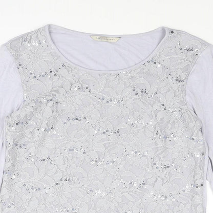 Womens UK Size 8 Marks and Spencer Grey Basic T-Shirt