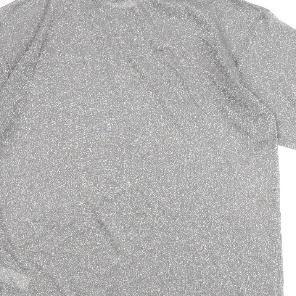 Womens UK Size S Zara Silver Pullover Jumper
