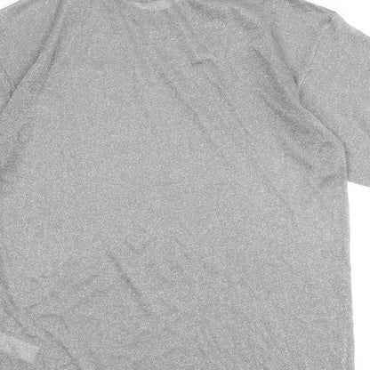 Womens UK Size S Zara Silver Pullover Jumper
