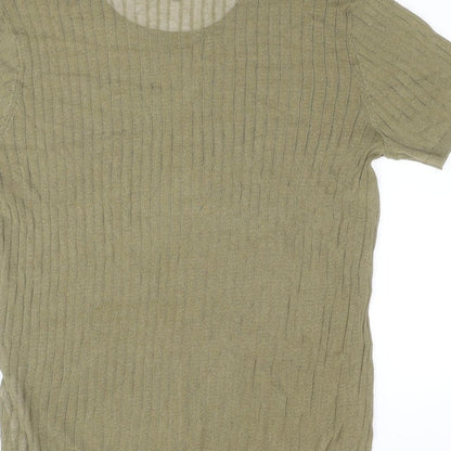Womens UK Size L Zara Green Pullover Jumper