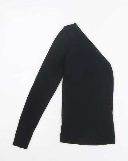 Womens UK Size 6 PRETTYLITTLETHING Black Pullover Jumper