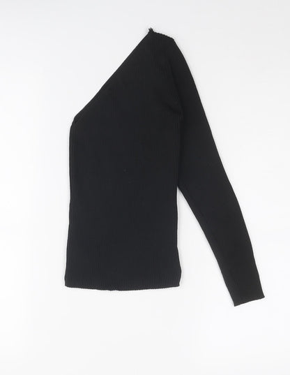 Womens UK Size 6 PRETTYLITTLETHING Black Pullover Jumper