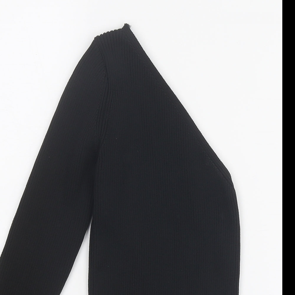 Womens UK Size 6 PRETTYLITTLETHING Black Pullover Jumper