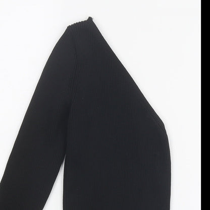 Womens UK Size 6 PRETTYLITTLETHING Black Pullover Jumper