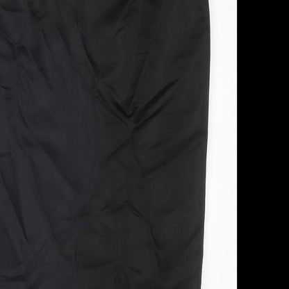 Principles Womens Black Floral Acetate Straight & Pencil Skirt Size 12 Zip