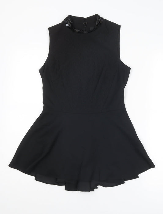 Womens UK Size 6 Coast Black Basic Tank