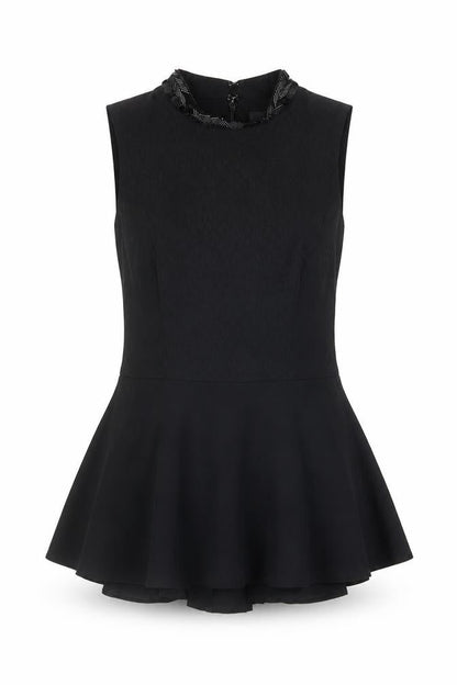 Womens UK Size 6 Coast Black Basic Tank