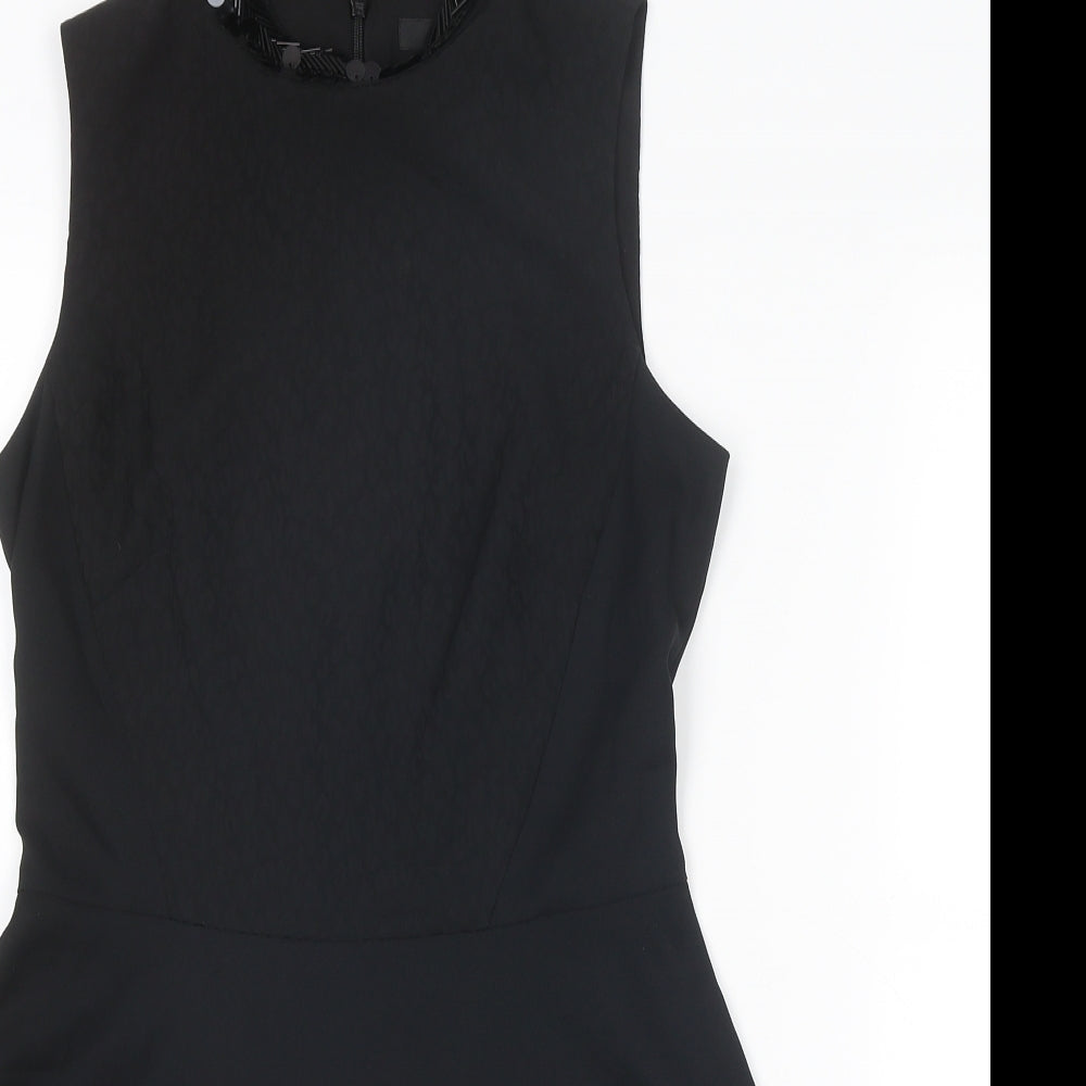 Womens UK Size 6 Coast Black Basic Tank