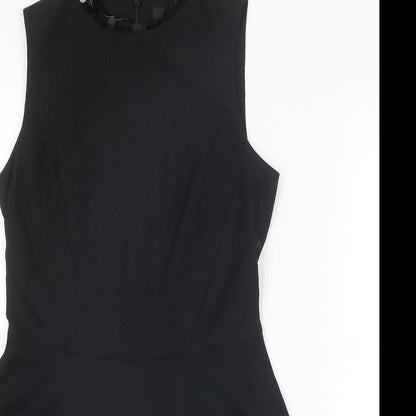 Womens UK Size 6 Coast Black Basic Tank