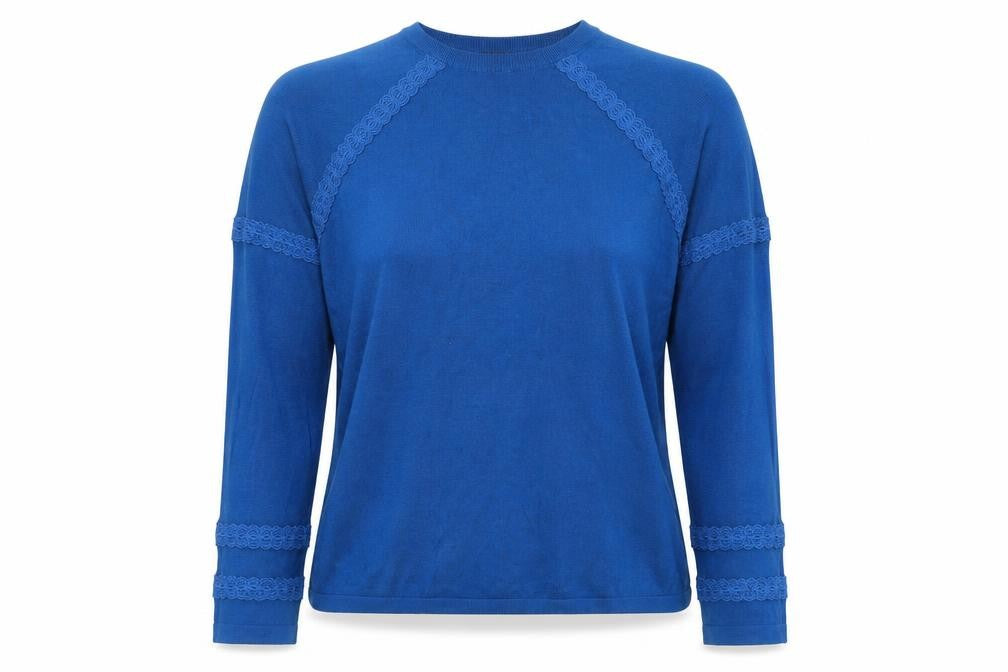 Womens UK Size L Marks and Spencer Blue Pullover Jumper