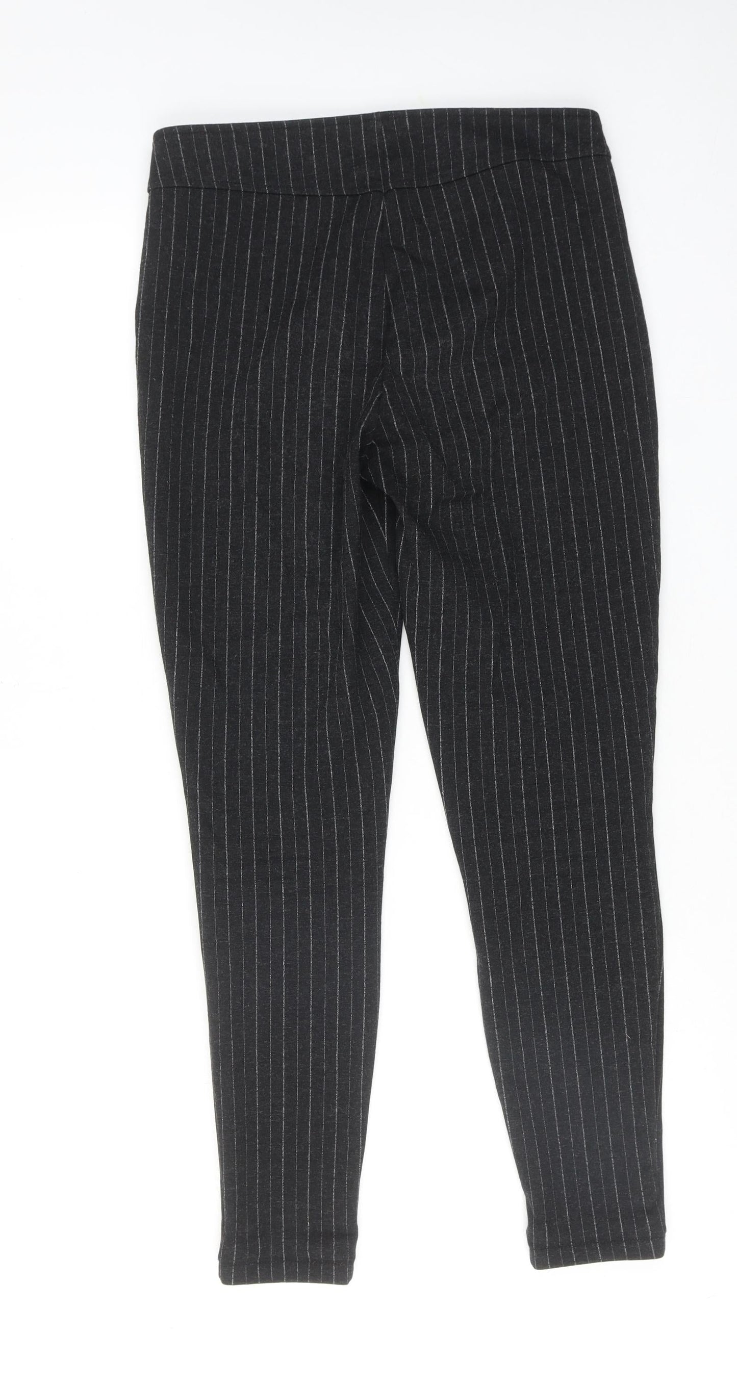 Womens UK Size S Marks and Spencer Regular Fit Carrot Grey Trousers
