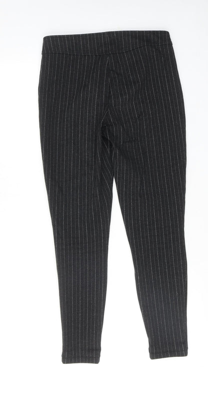 Womens UK Size S Marks and Spencer Regular Fit Carrot Grey Trousers