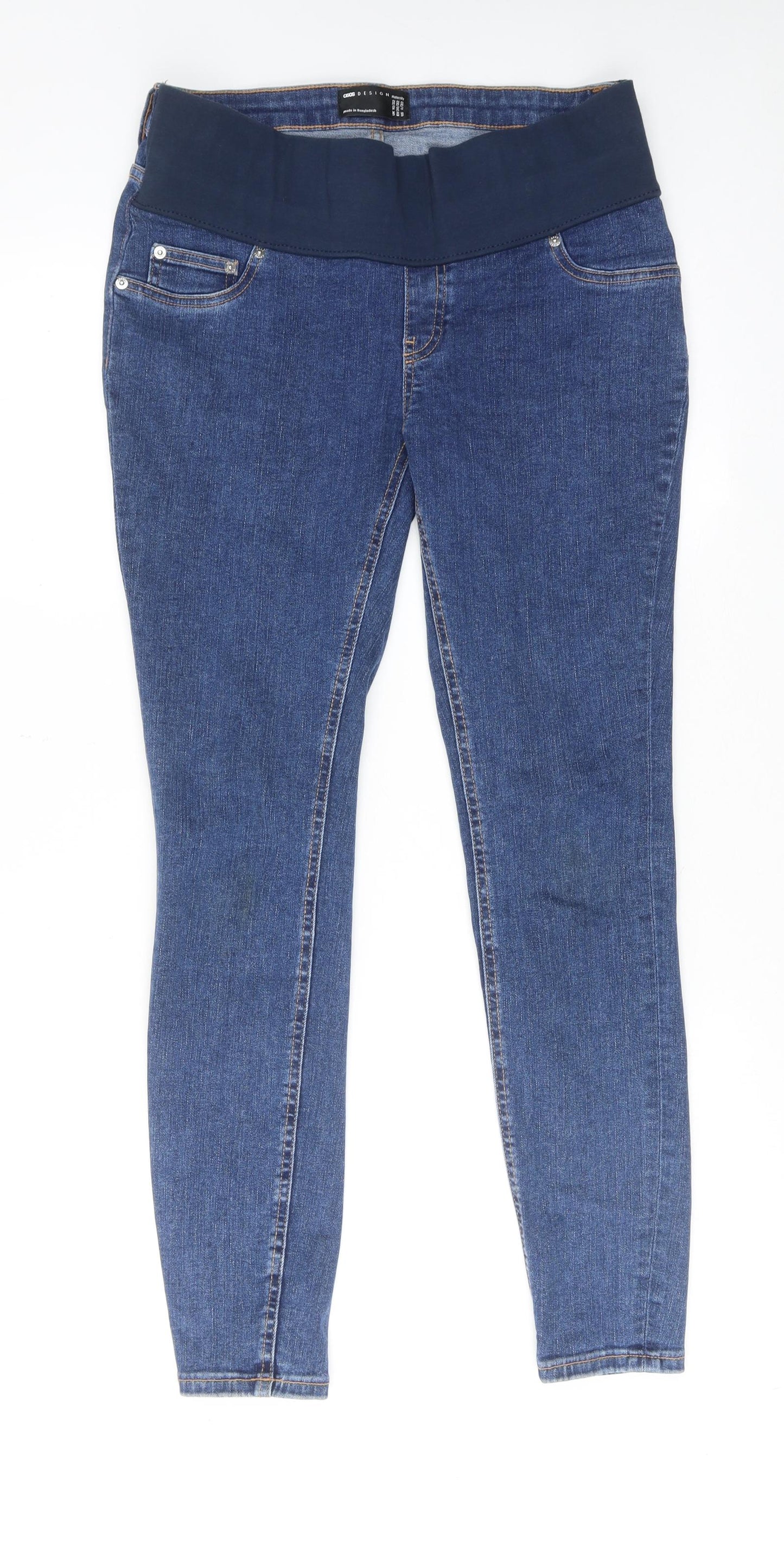 ASOS Womens Blue Cotton Skinny Jeans Size 10 Regular