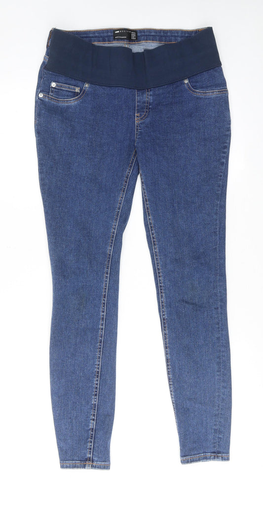 ASOS Womens Blue Cotton Skinny Jeans Size 10 Regular