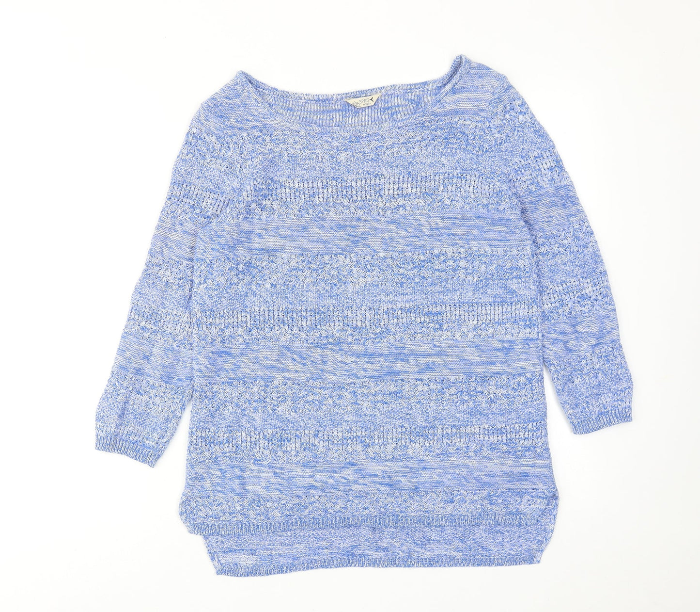 Womens UK Size 10 M&Co Blue Pullover Jumper
