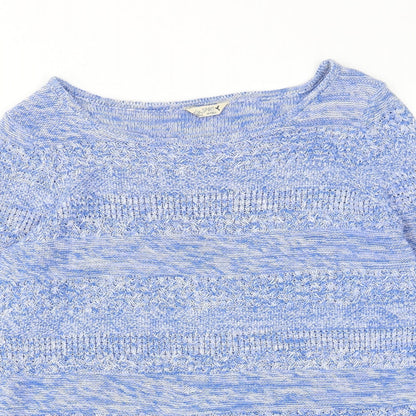 Womens UK Size 10 M&Co Blue Pullover Jumper