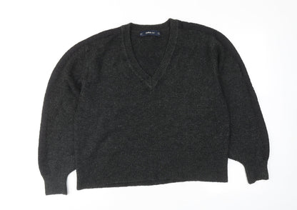 Womens UK Size S Zara Grey Pullover Jumper