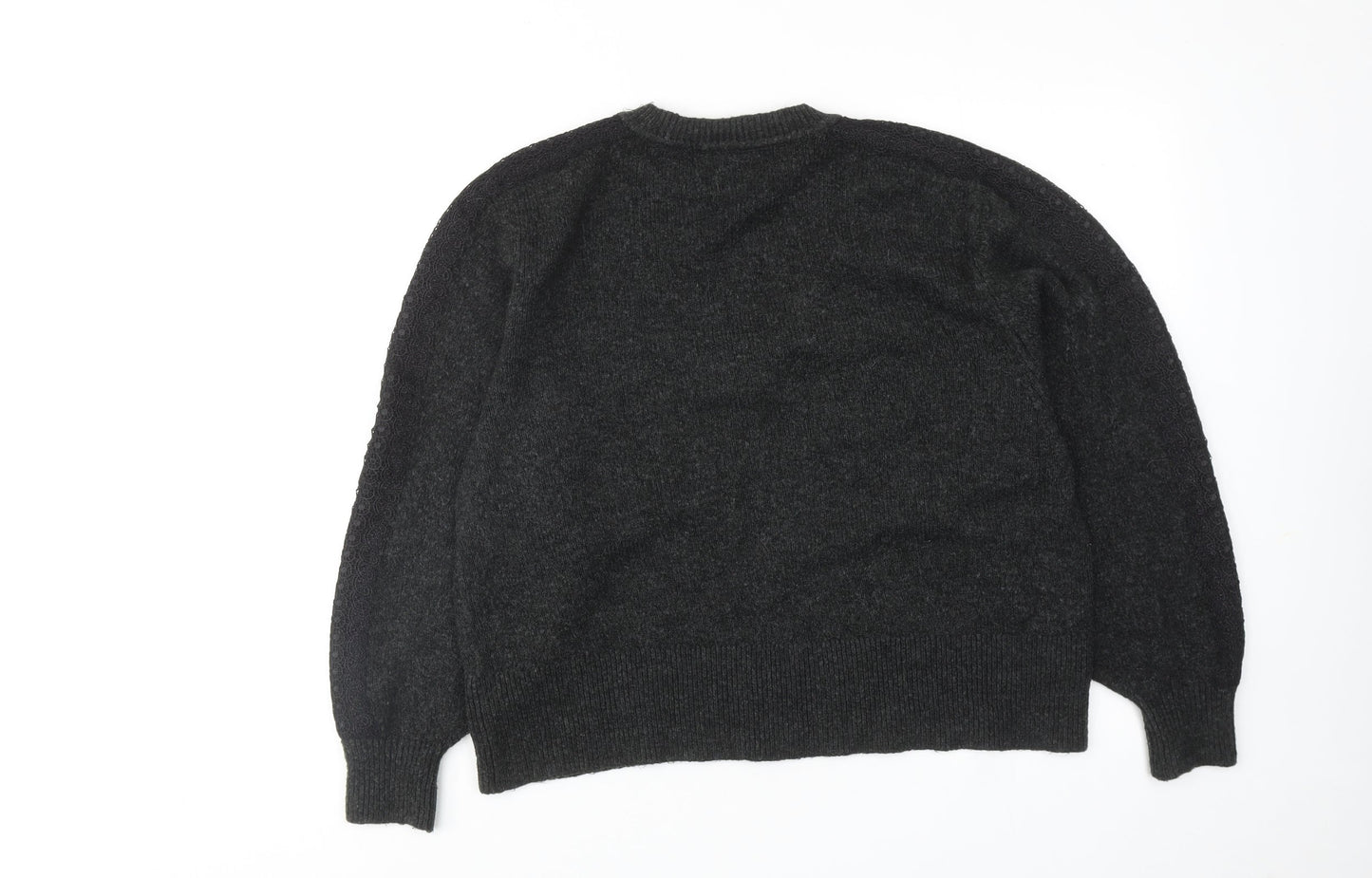 Womens UK Size S Zara Grey Pullover Jumper