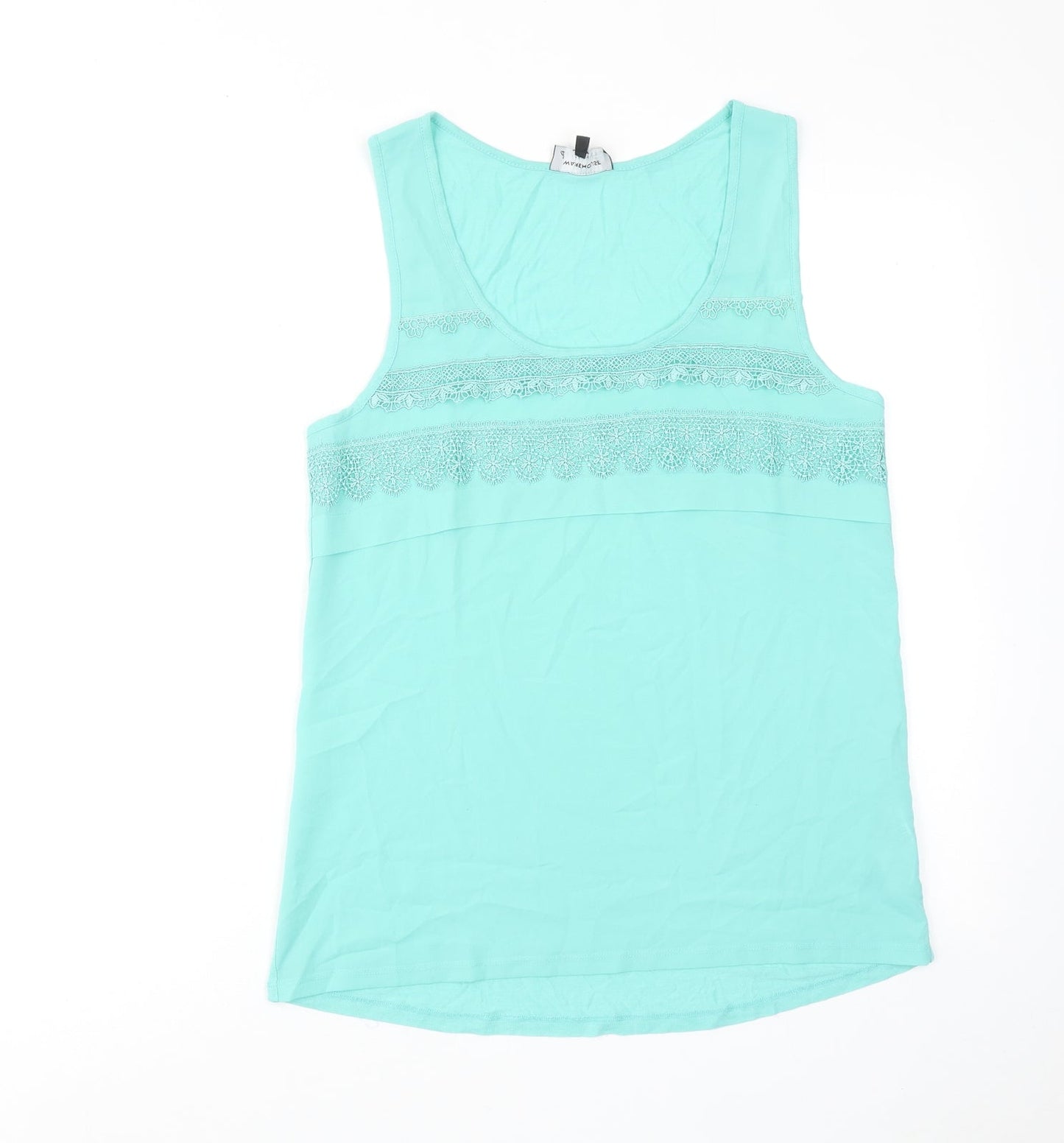 Womens UK Size 12 Warehouse Blue Basic Tank
