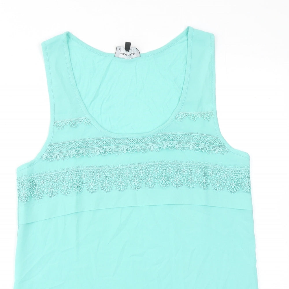 Womens UK Size 12 Warehouse Blue Basic Tank