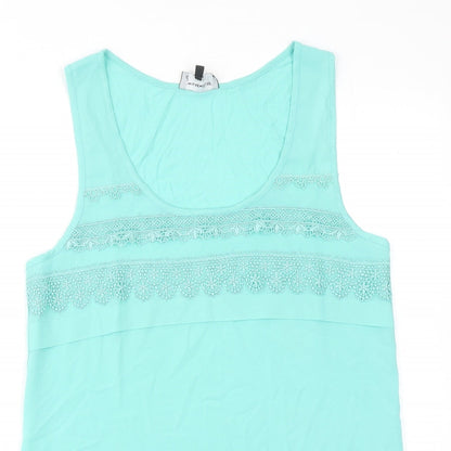 Womens UK Size 12 Warehouse Blue Basic Tank