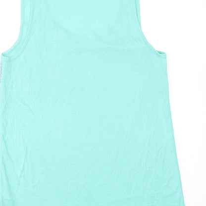 Womens UK Size 12 Warehouse Blue Basic Tank