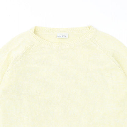 Womens UK Size M Joie De Vivre Yellow Pullover Jumper